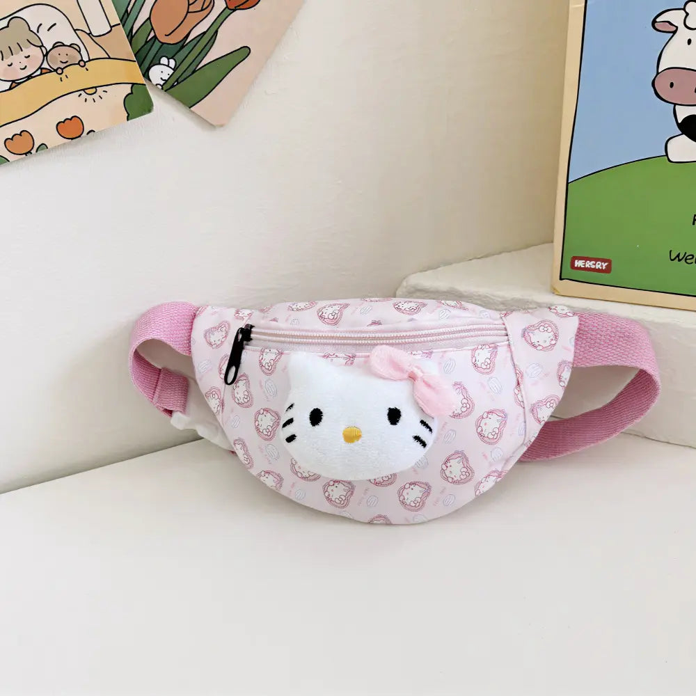 Crossbody bag with cartoon characters