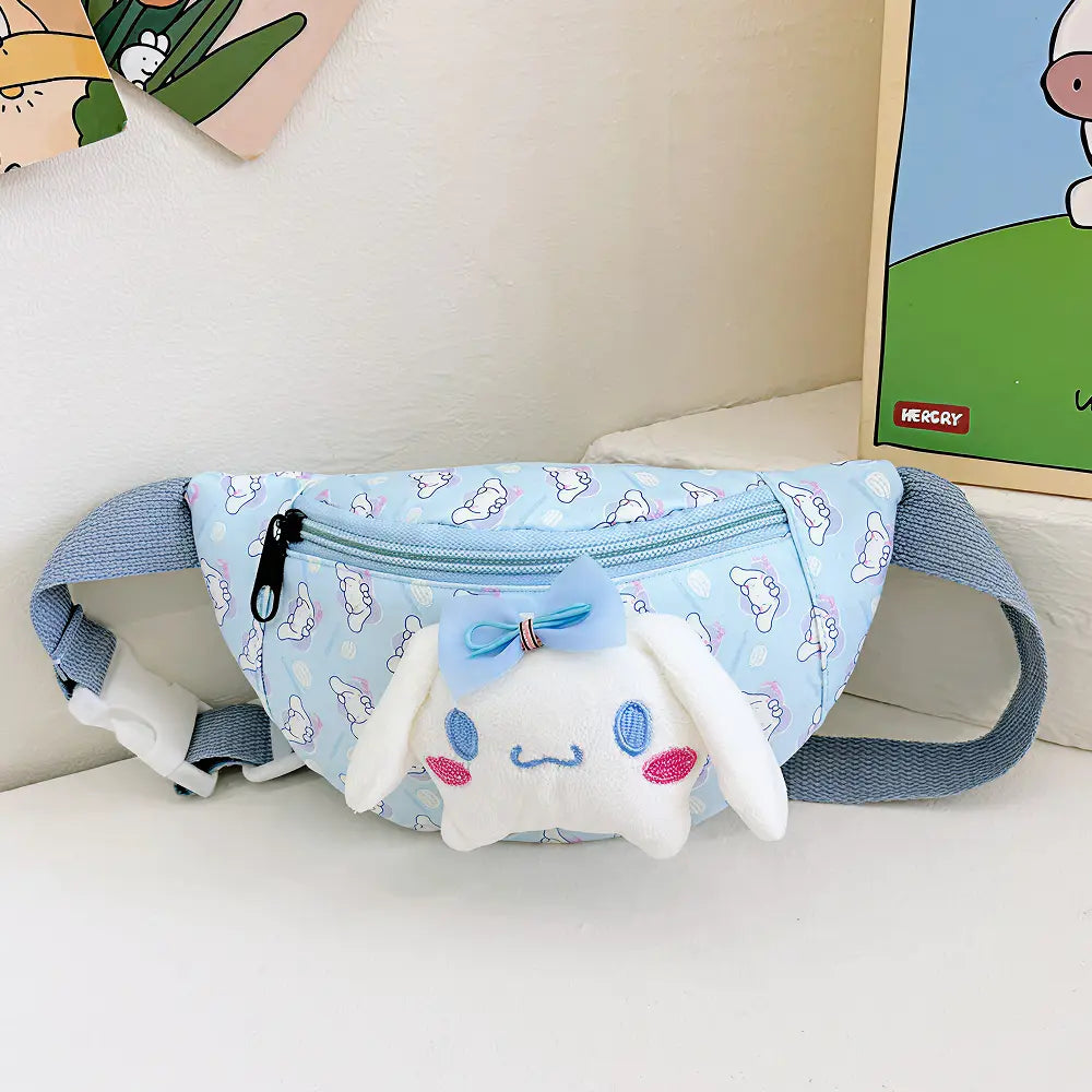 Crossbody bag with cartoon characters