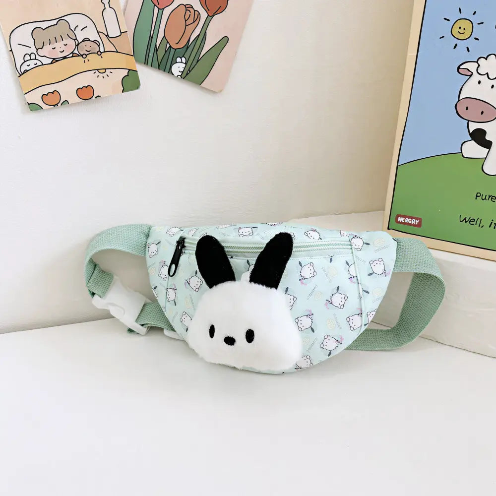 Crossbody bag with cartoon characters