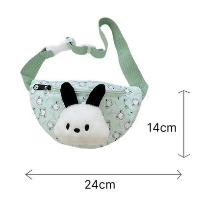 Crossbody bag with cartoon characters