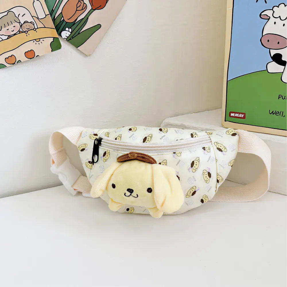 Crossbody bag with cartoon characters