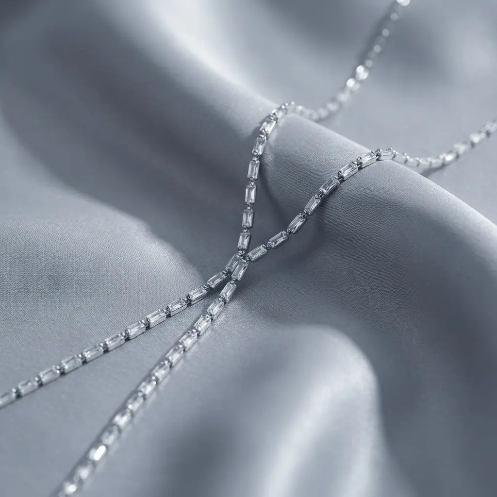 Baguette Glam Silver Collection