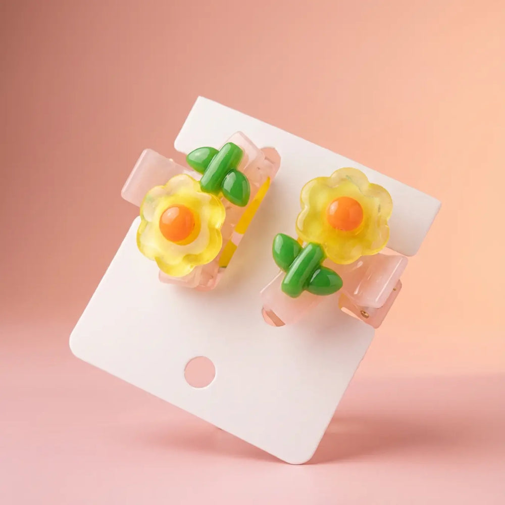 Jelly Flower Clips Set