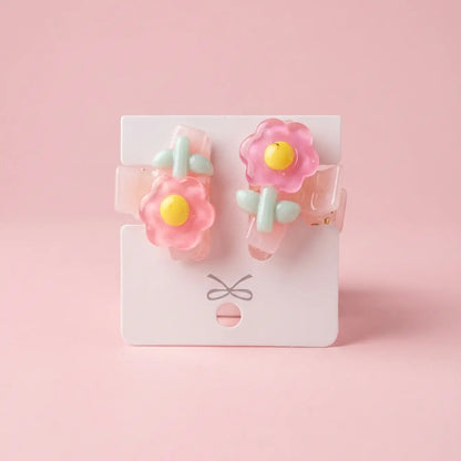 Jelly Flower Clips Set