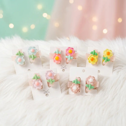 Jelly Flower Clips Set
