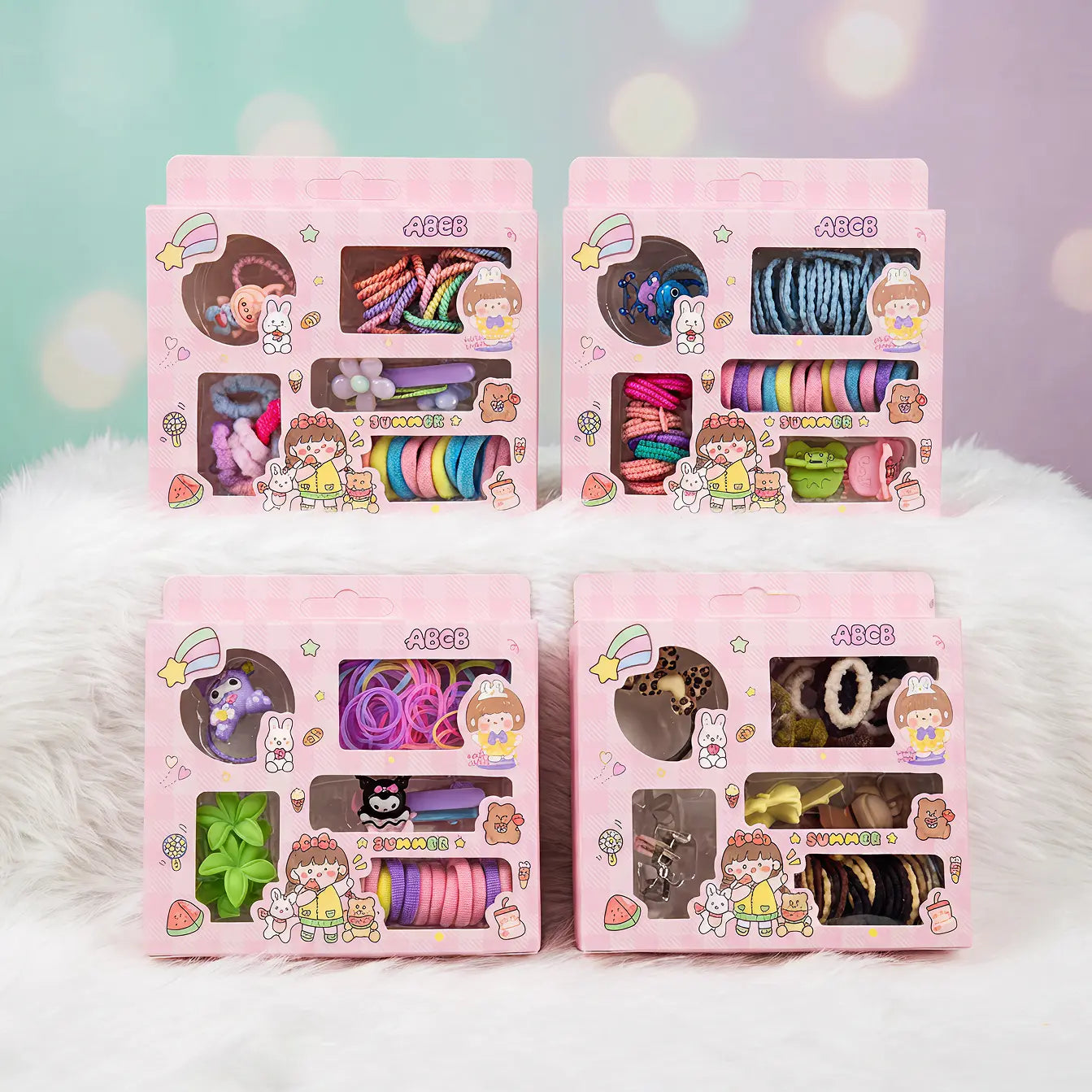 Summer Hair Accessories Box (+30 Scrunchies)