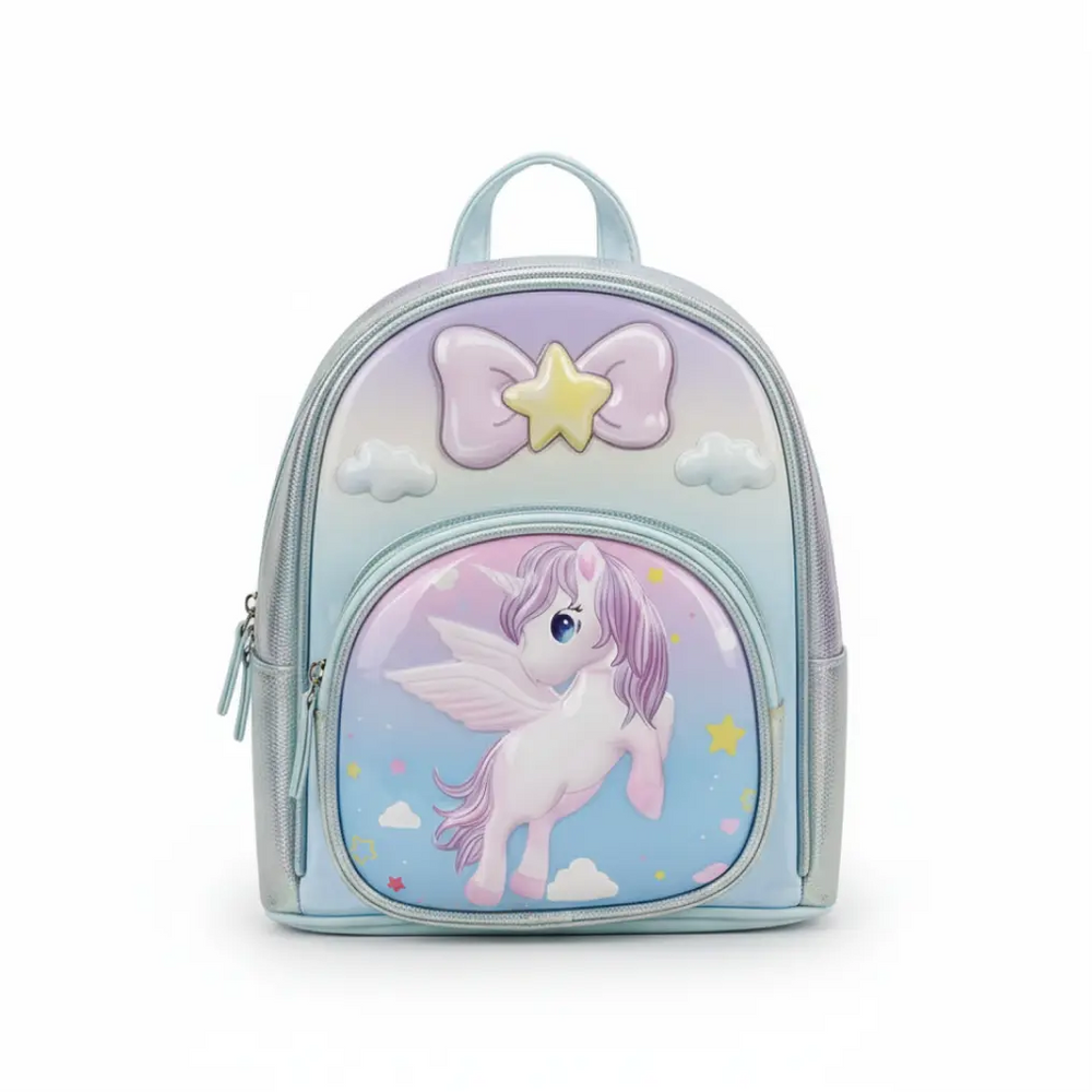 A charming unicorn backpack for kids, suitable for occasions and outings.