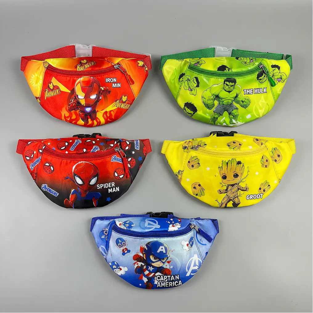 Kids' Fanny Pack with Superhero Prints